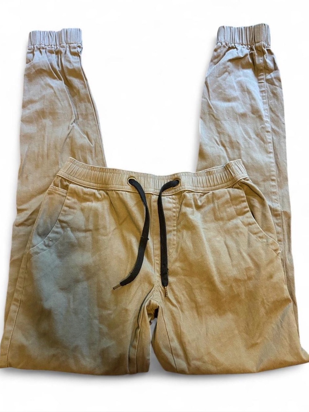 Women's Classic Drawstring Joggers - Tan - Picture 2 of 7